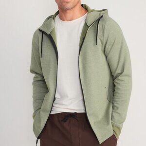 Old Navy Dynamic Fleece Hoodie Jacket Mens 2XL XXL Green Full Zip Athletic Z05X